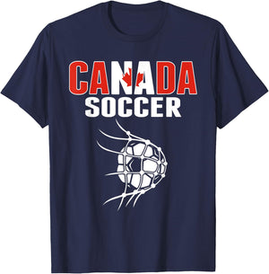 Canada Soccer Fans Jersey - Support Canadian Football Team T-Shirt - T-Shirt | Navy
