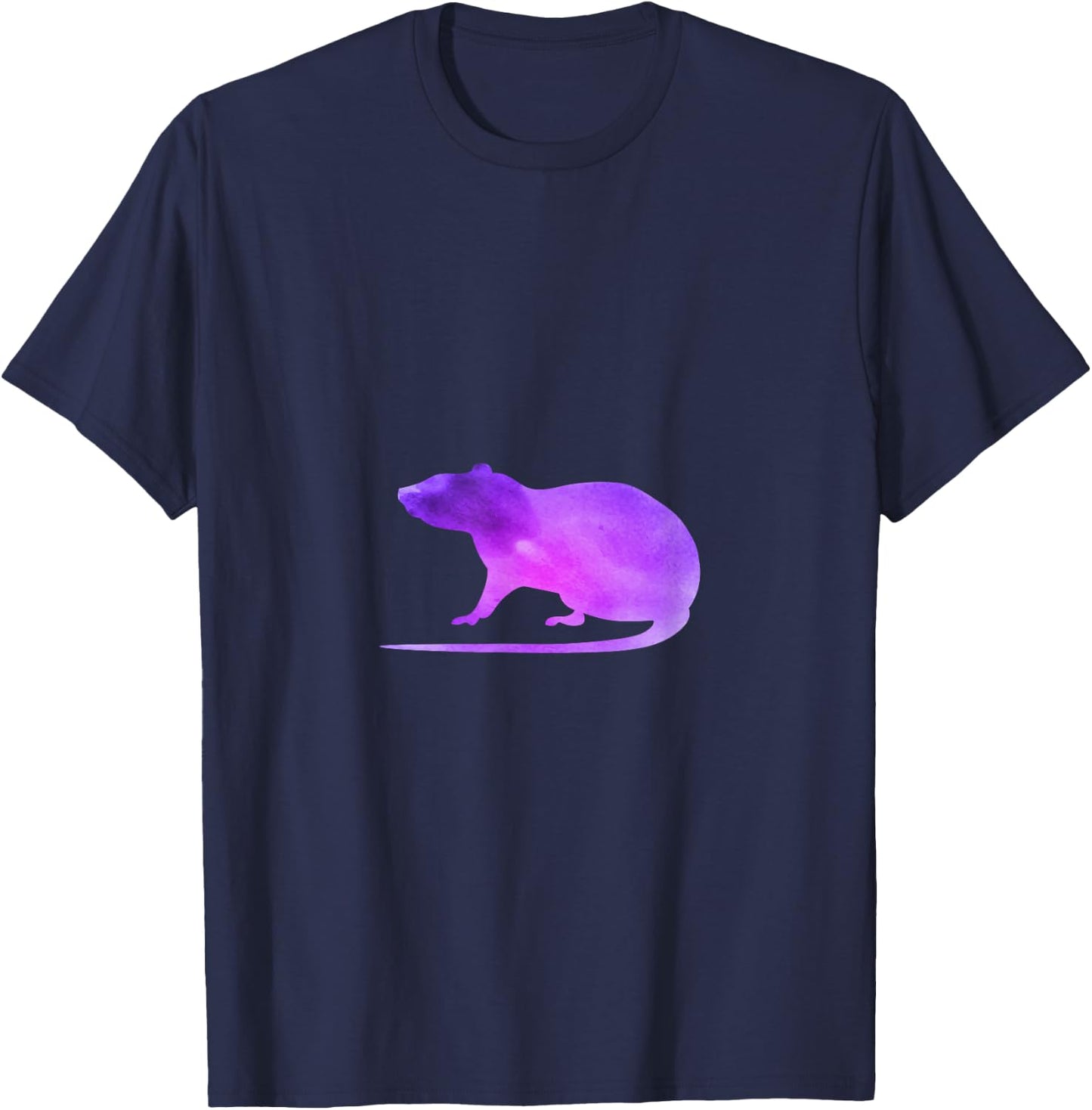 Purple Rat Rat Gift Mouse Funny T-Shirt - T-Shirt | Navy