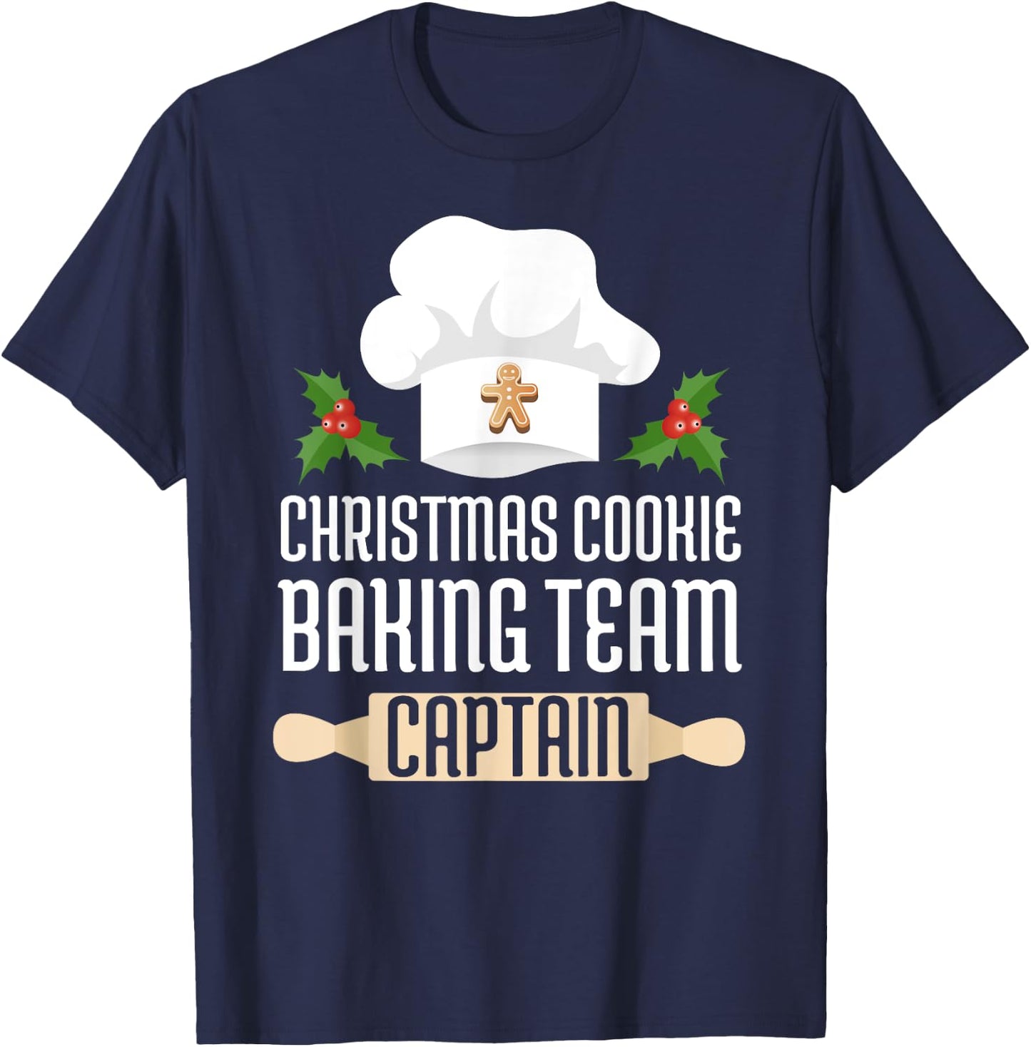 Christmas Cookie Baking Team Captain T-Shirt - T-Shirt | Navy