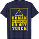 Service Dog Trainer Human In Training Do Not Touch Mom Dad T-Shirt - T-Shirt | Navy