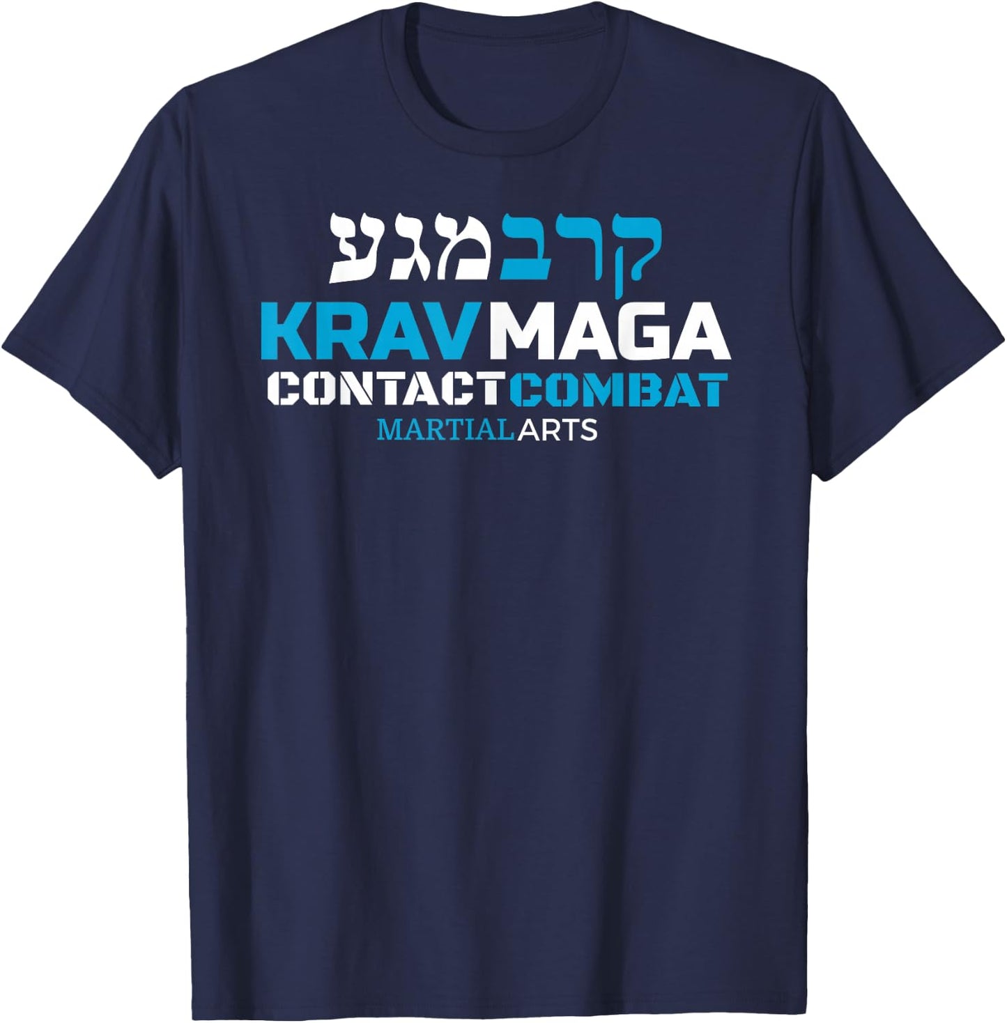 Krav Maga Israeli Defense Contact Combat Martial Arts T-Shirt - T-Shirt | Navy