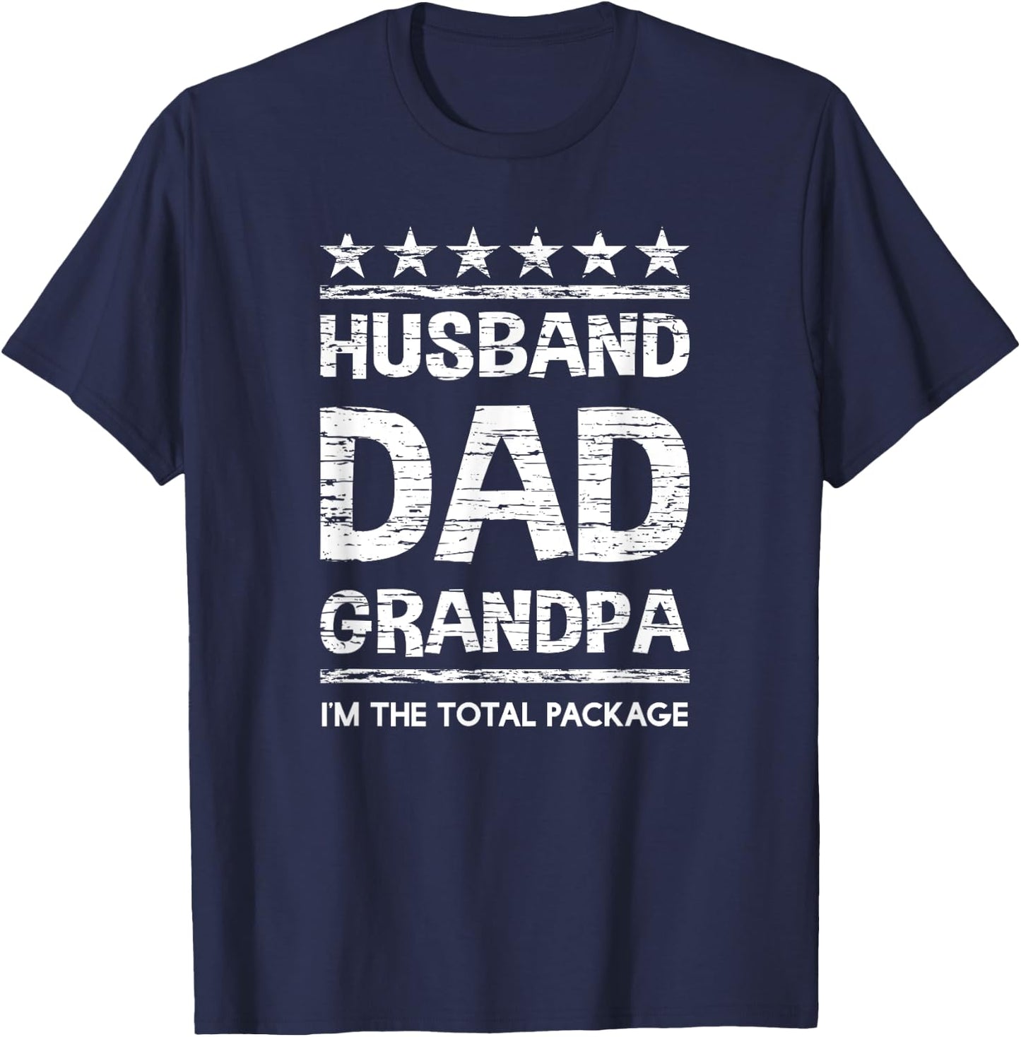 Husband Dad Grandpa Shirt Gift T-Shirt - T-Shirt | Navy