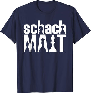 Chess Mat Funny Chess Player , black T-Shirt - T-Shirt | Navy