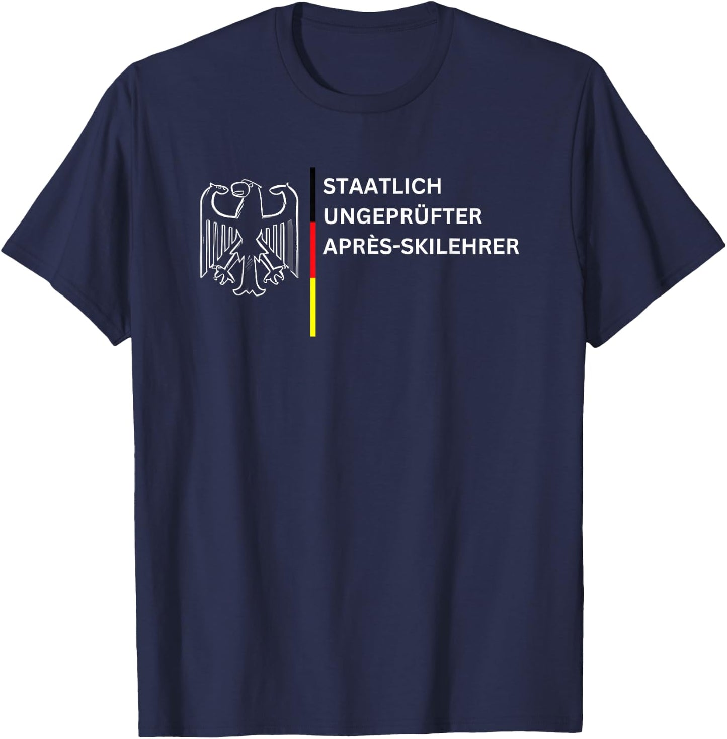 State Untested Après Ski Instructor , black T-Shirt - T-Shirt | Navy