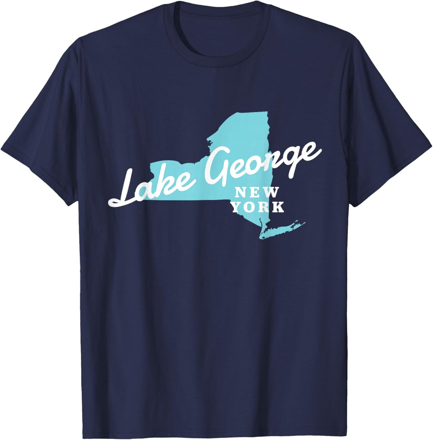 Lake George NY New York State Lake George T-Shirt - T-Shirt | Navy