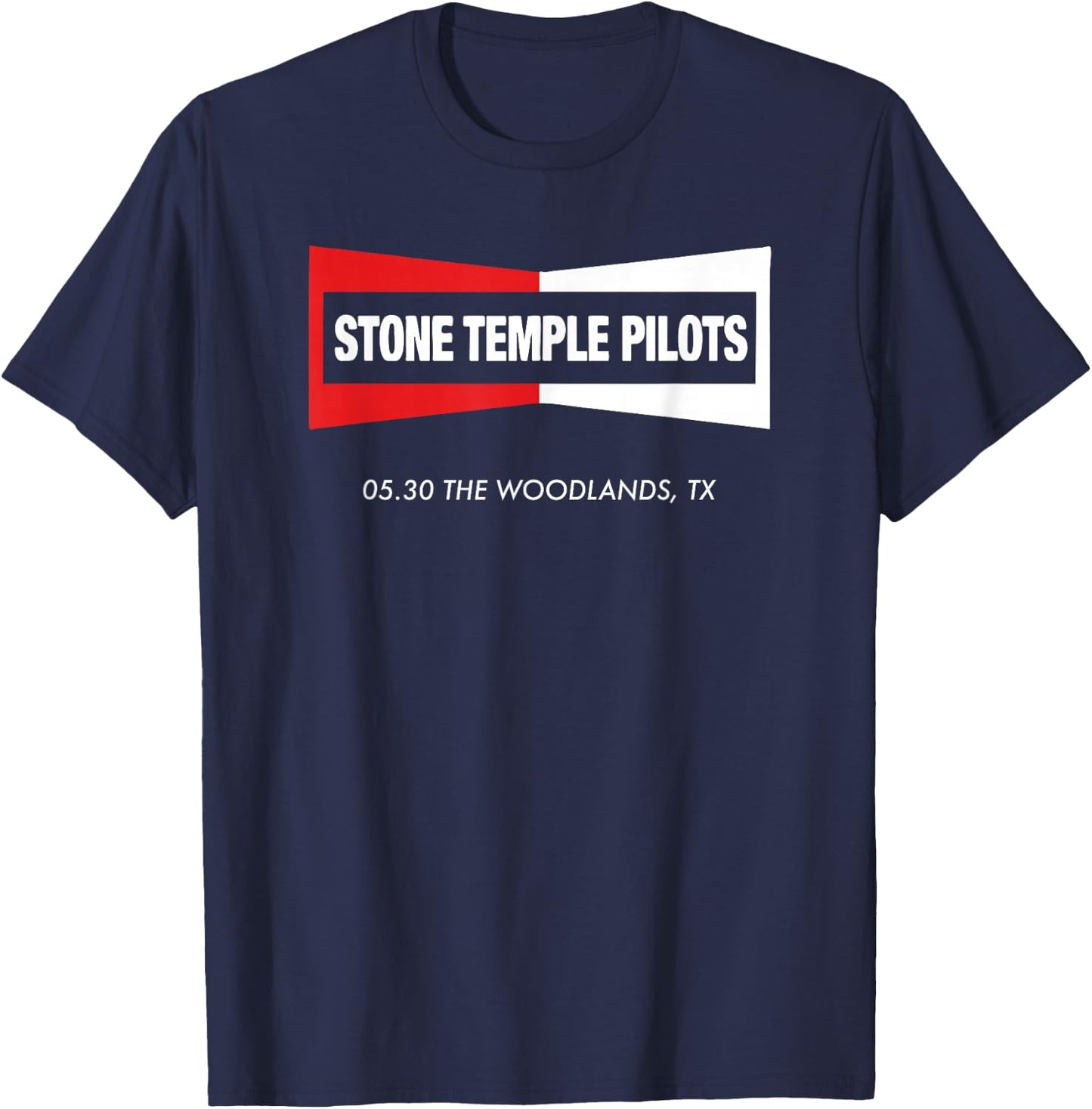 Stone Temple Pilots The Rise of Rock The Woodlands T-Shirt - T-Shirt | Navy