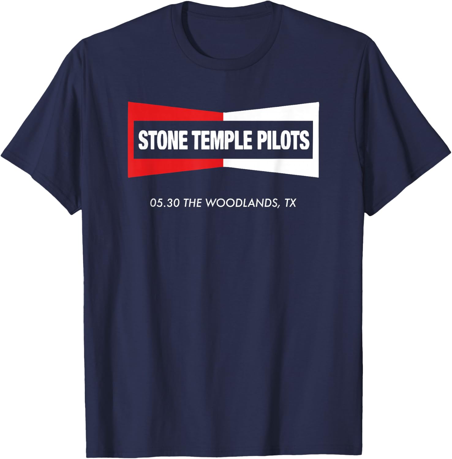 Stone Temple Pilots The Rise of Rock The Woodlands T-Shirt - T-Shirt | Navy