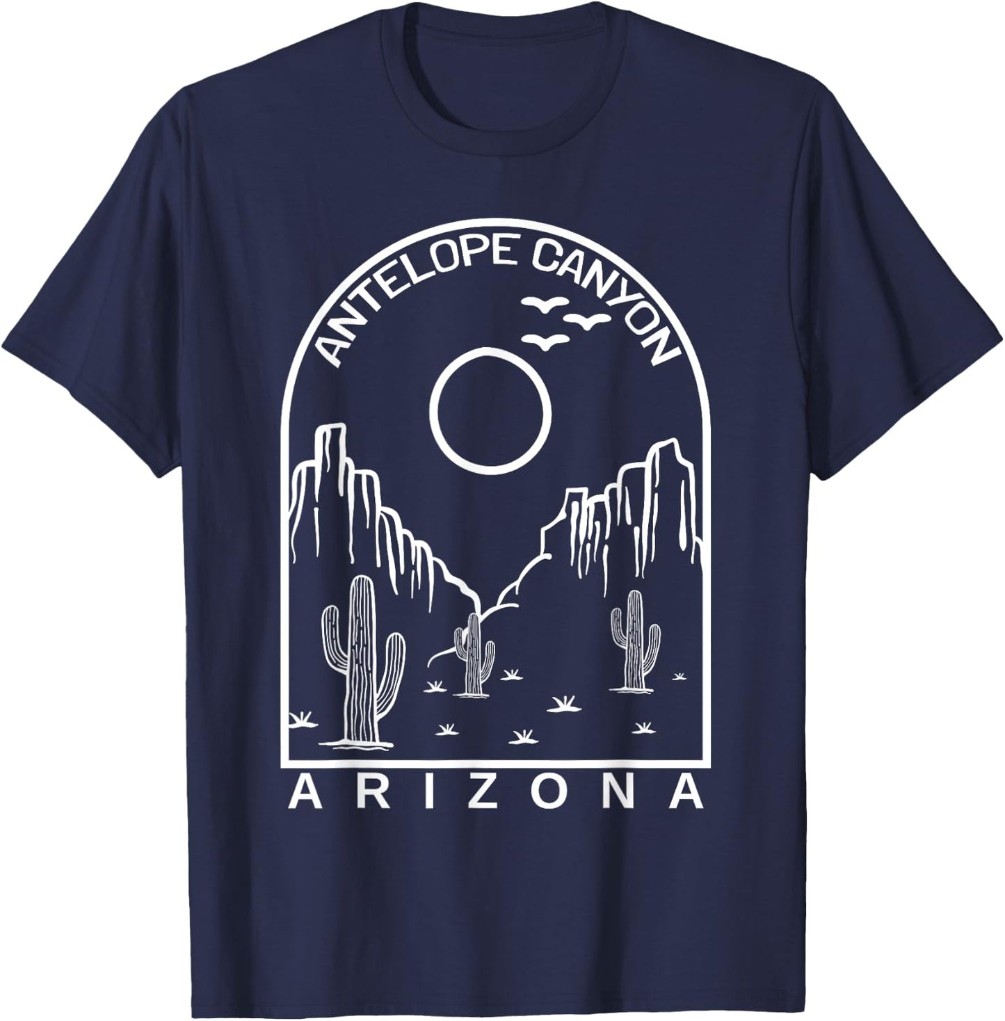 Grand Antelope Canyon Arizona Visitor Tourist Trek Parks T-Shirt - T-Shirt | Navy