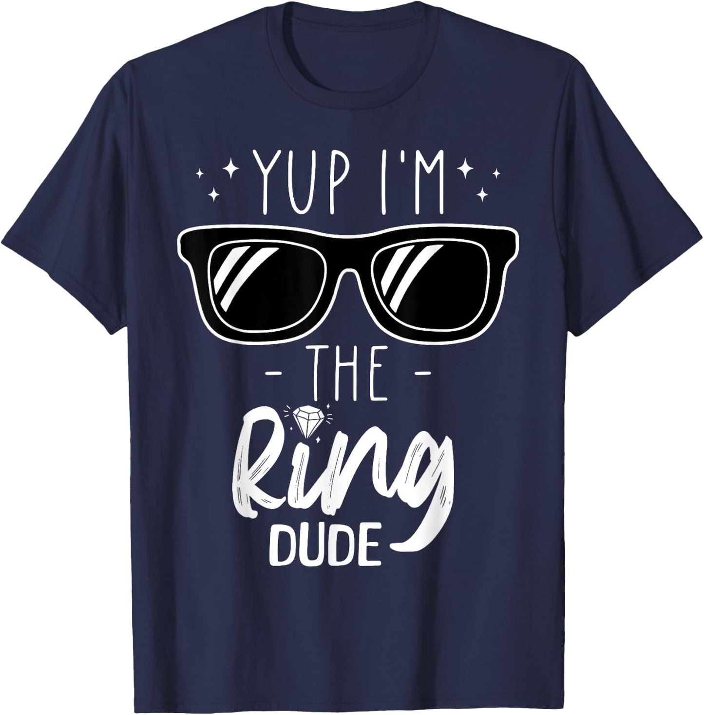 Yup I'm The Ring Dude Cute Ring Bearer Wedding Marriage Kids T-Shirt - T-Shirt | Navy
