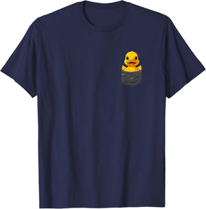 Rubber Duck in Pocket Rubber Duckie T-Shirt - T-Shirt | Navy