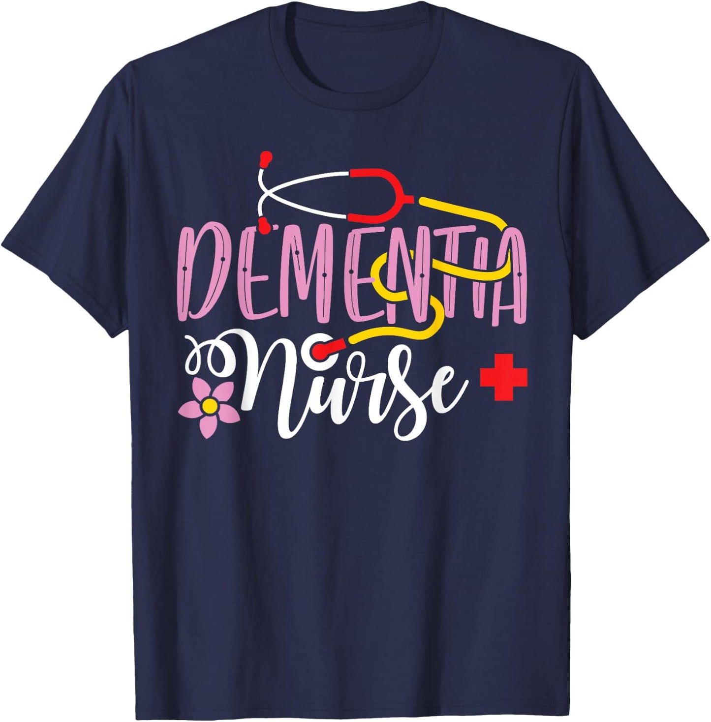 Dementia Nurse Caregiver Awareness - Nursing Home Nurse T-Shirt - T-Shirt | Navy