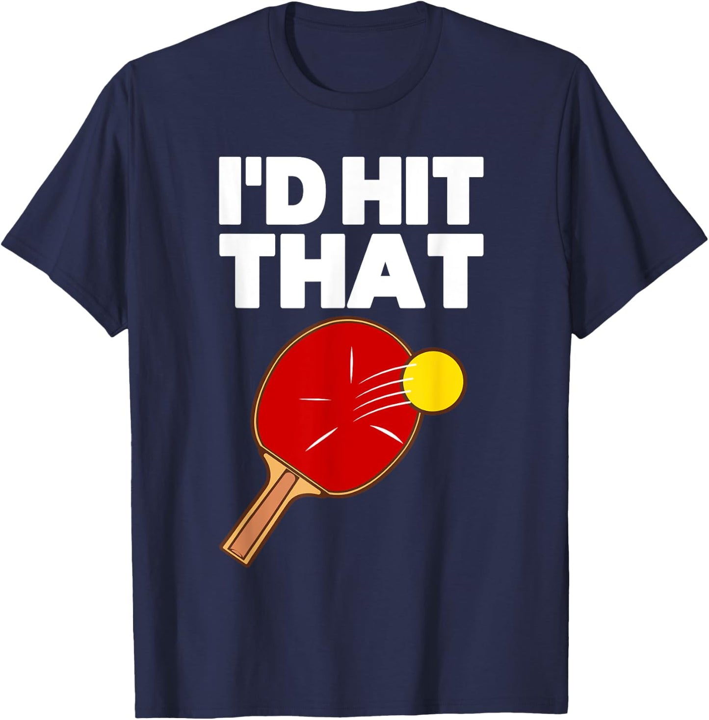 Cool Table Tennis Design Women Game Ping Pong Lovers T-Shirt - T-Shirt | Navy