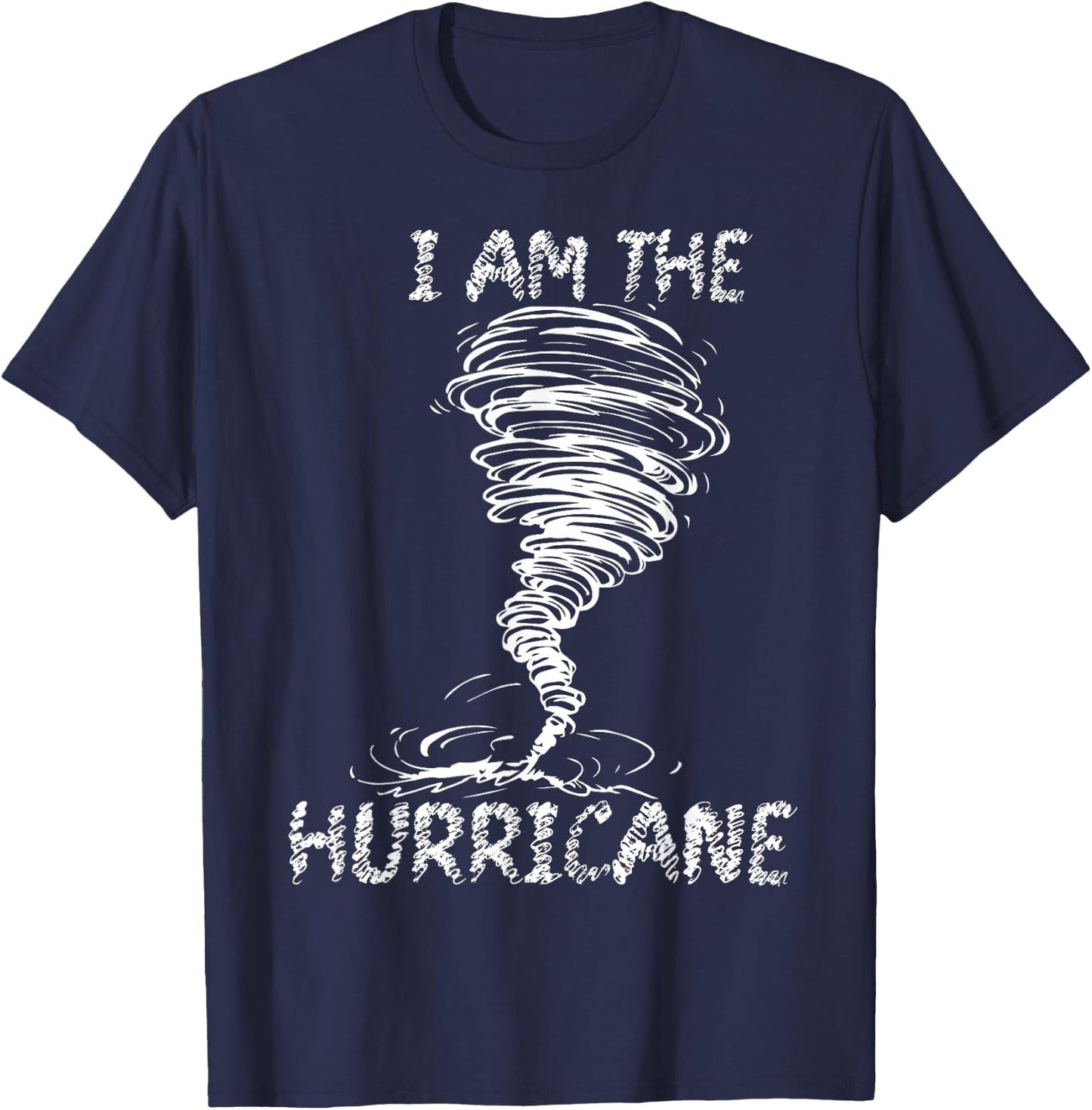 White Storm Twister Hurricane Tornado Weather Scary Costume T-Shirt - T-Shirt | Navy
