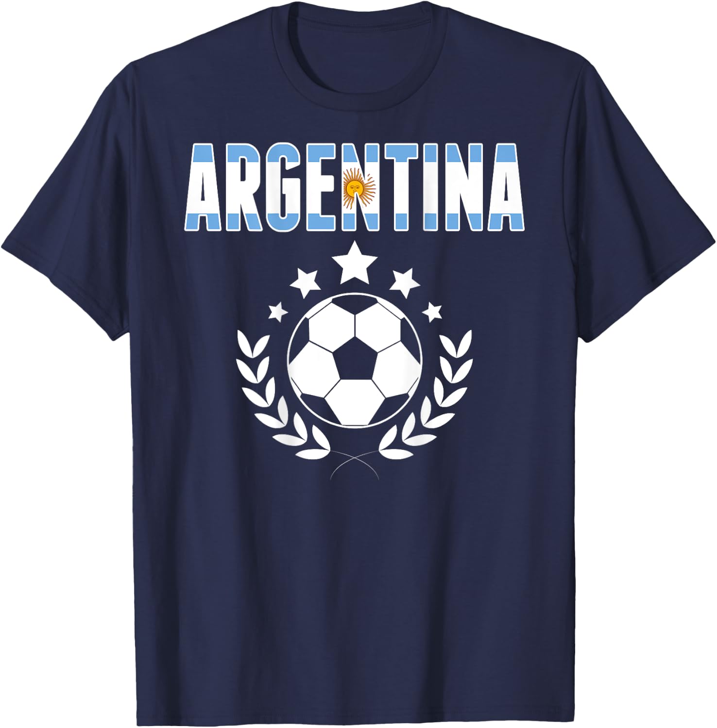 Argentinien Soccer Fans Trikot - Support argentinischer Fußball T-Shirt - T-Shirt | Navy