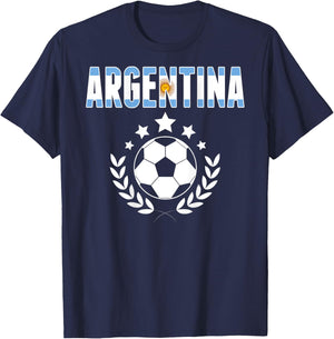 Argentinien Soccer Fans Trikot - Support argentinischer Fußball T-Shirt - T-Shirt | Navy