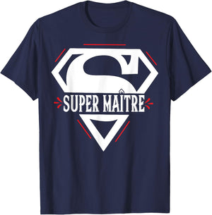 Thank You Super Master Gifts School Master End Of Year , Black, S T-Shirt - T-Shirt | Navy