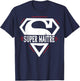 Thank You Super Master Gifts School Master End Of Year , Black, S T-Shirt - T-Shirt | Navy