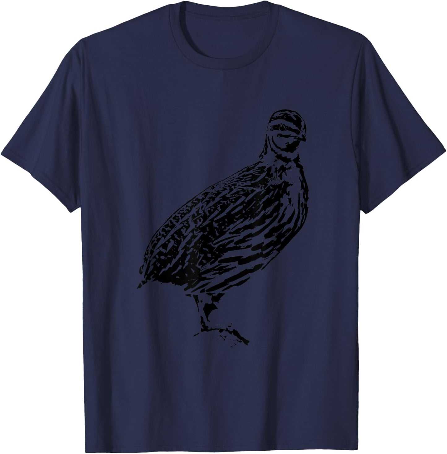 Lovely cute Quail Mom or Quail Dad T-Shirt - T-Shirt | Navy