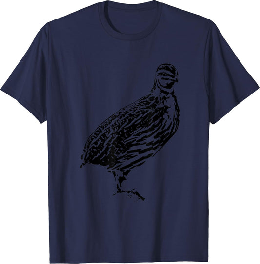 Lovely cute Quail Mom or Quail Dad T-Shirt - T-Shirt | Navy