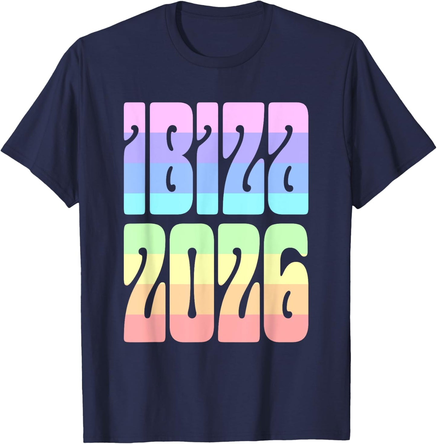 Ibiza Pastel Evening 2026 T-Shirt - T-Shirt | Navy