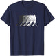 Vintage Hockey Player Gift Kids Men Women Wintersport T-Shirt - T-Shirt | Navy