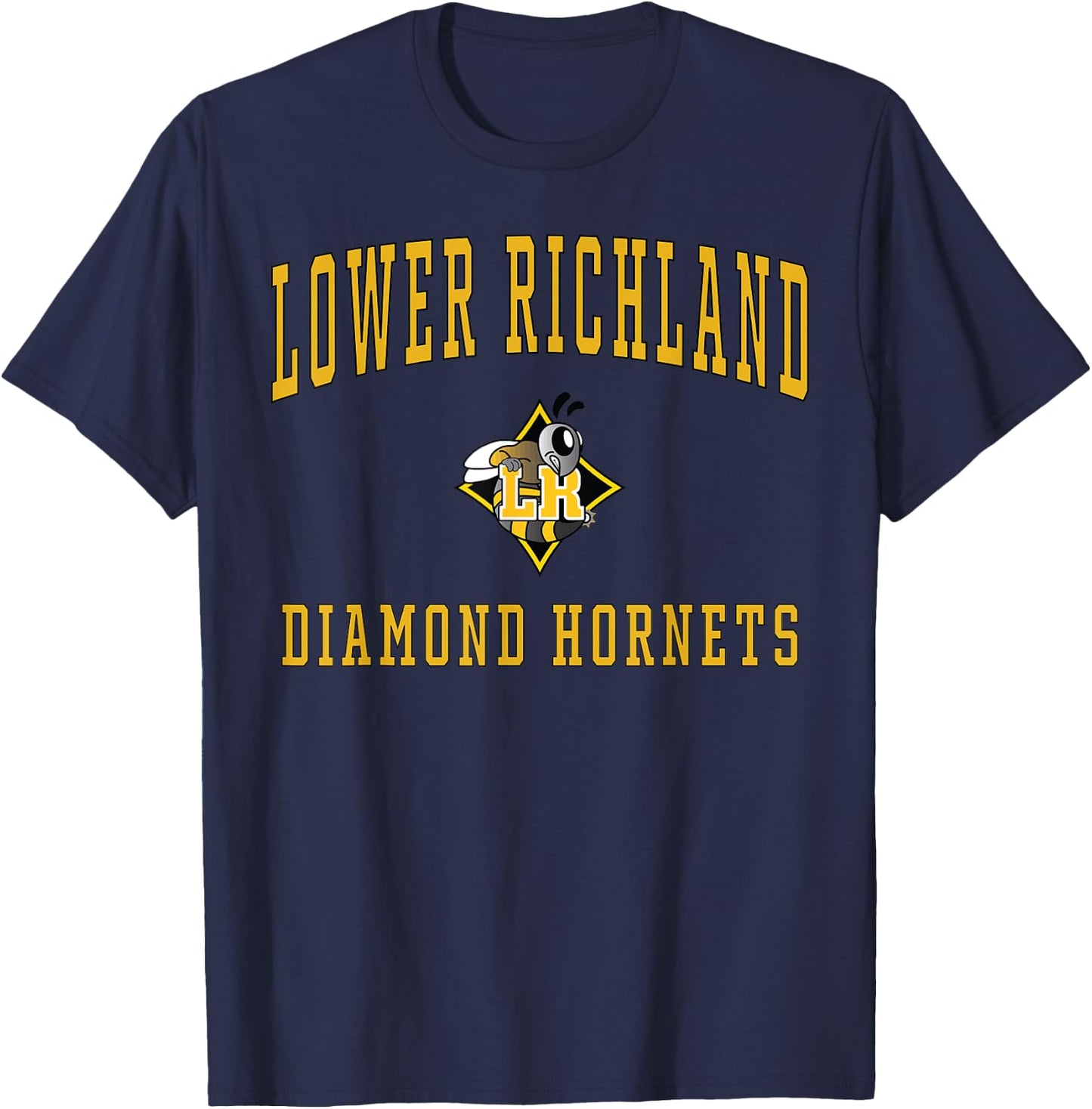 Lower Richland High School Diamond Hornets T-Shirt - T-Shirt | Navy