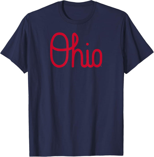 Ohio State: Script - Ohio State Buckeyes T-Shirt - T-Shirt | Navy