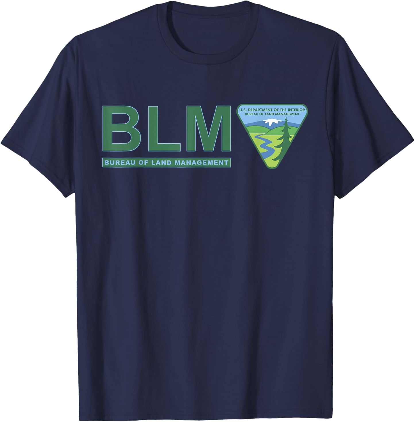 The Original BLM -- Bureau of Land Management (Color) T-Shirt - T-Shirt | Navy