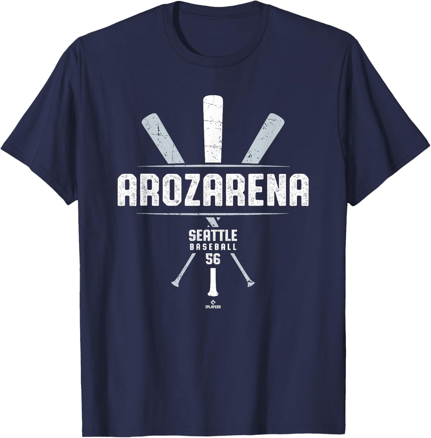 Vintage Baseball Bat Gameday Randy Arozarena Seattle T-Shirt - T-Shirt | Navy