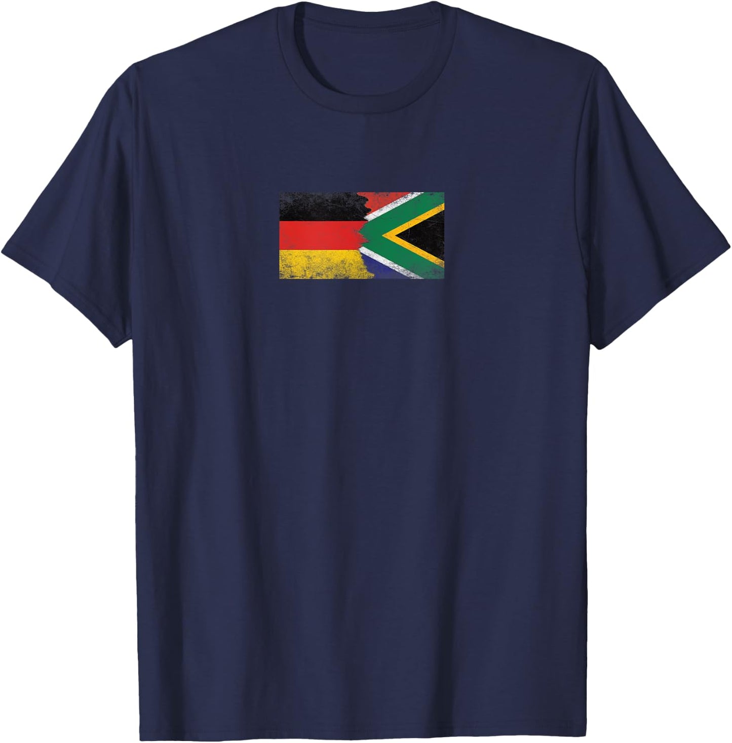 Deutschland & Südafrika Flaggen - Deutsch Südafrika T-Shirt - T-Shirt | Navy