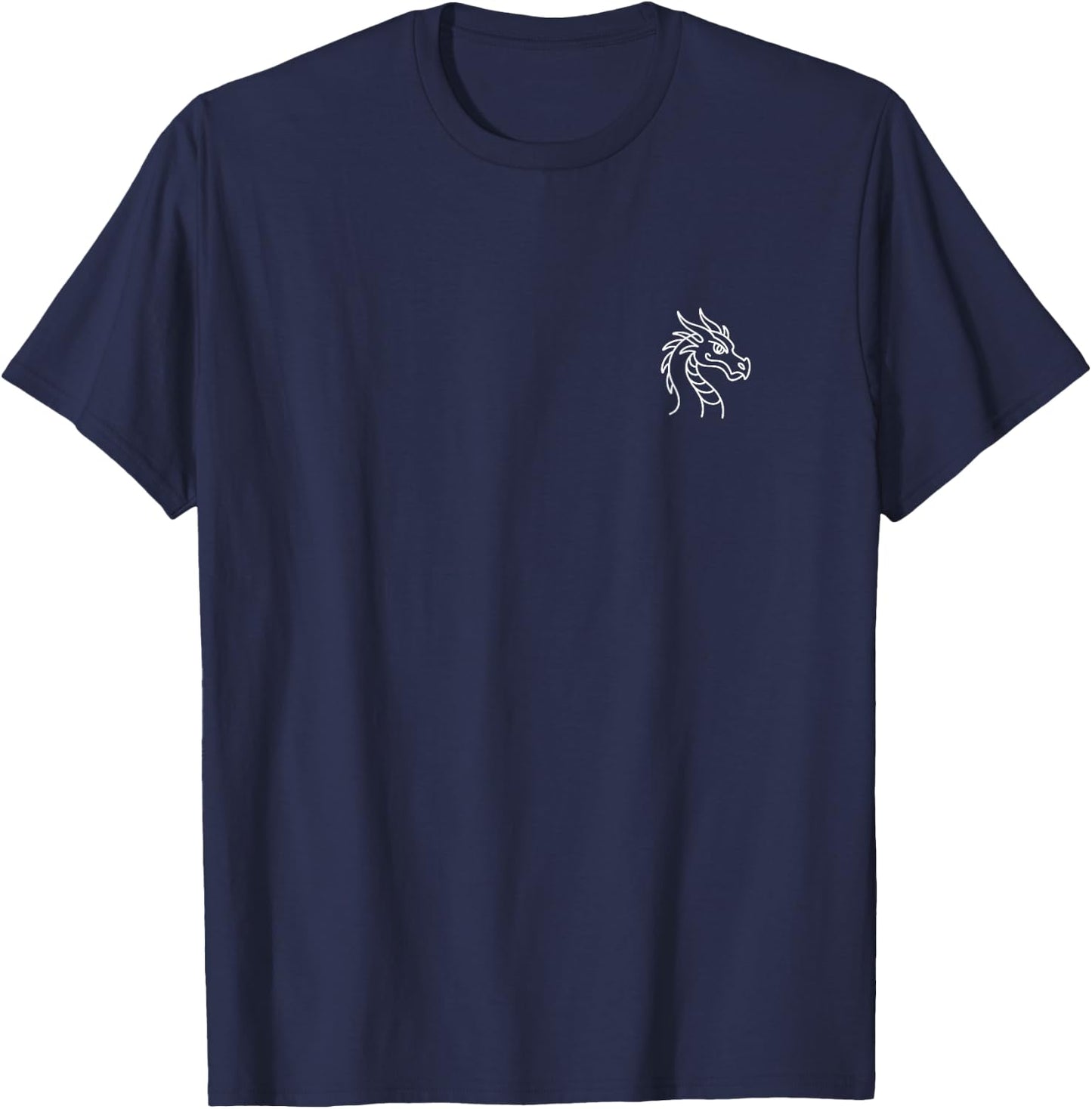 Badge Minimaliste Dragon - Motif Animal T-Shirt - T-Shirt | Navy