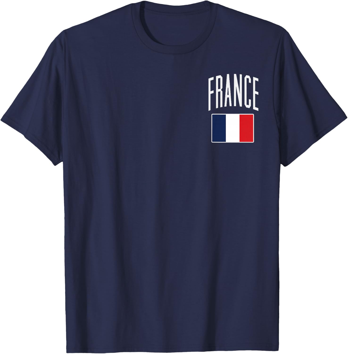 France Flag French Pocket Football Soccer Fan Men Women Kids T-Shirt - T-Shirt | Navy
