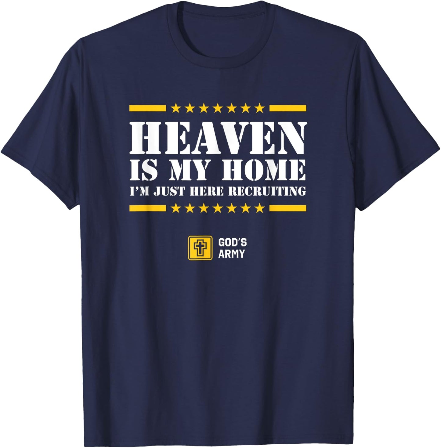 Christian Shirt - Heaven is My Home - Jesus Eternal Life T-Shirt - T-Shirt | Navy