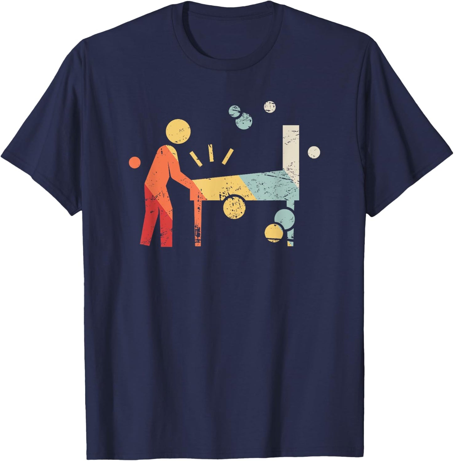 Retro Player | Pinball T-Shirt - T-Shirt | Navy