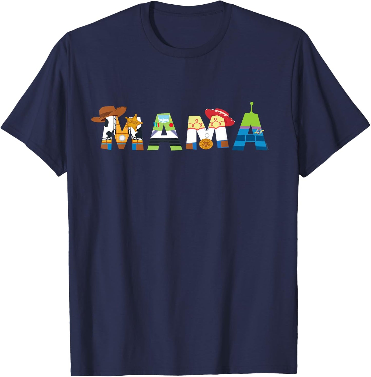 Disney and Pixar's Toy Story Mama Mother's Day Mom Birthday , Black, S T-Shirt - T-Shirt | Navy