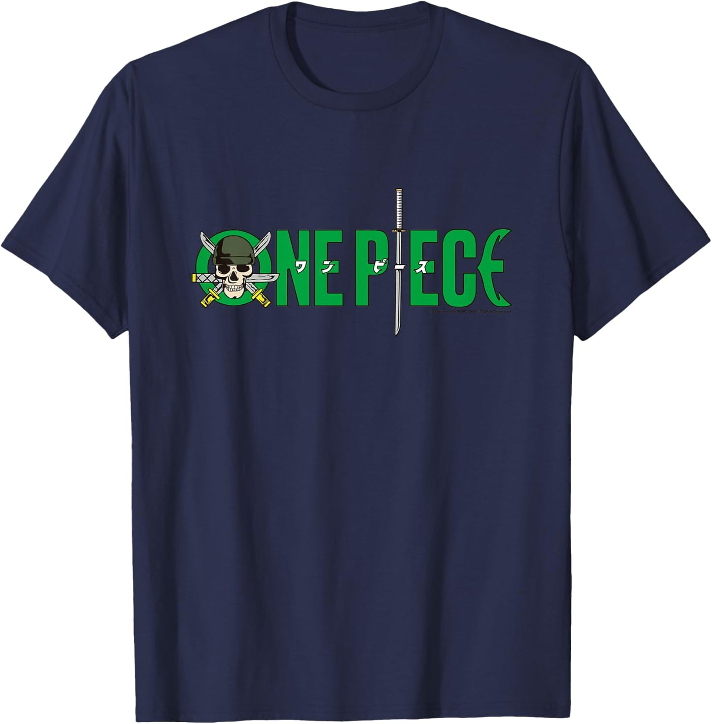 Child Pirate Hunter Badge Roronoa Zoro, One Piece, Kids Anime , white, 2 T-Shirt - T-Shirt | Navy