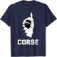 Authentic Corsica Beauty Island Women And Children , Black, S T-Shirt - T-Shirt | Navy
