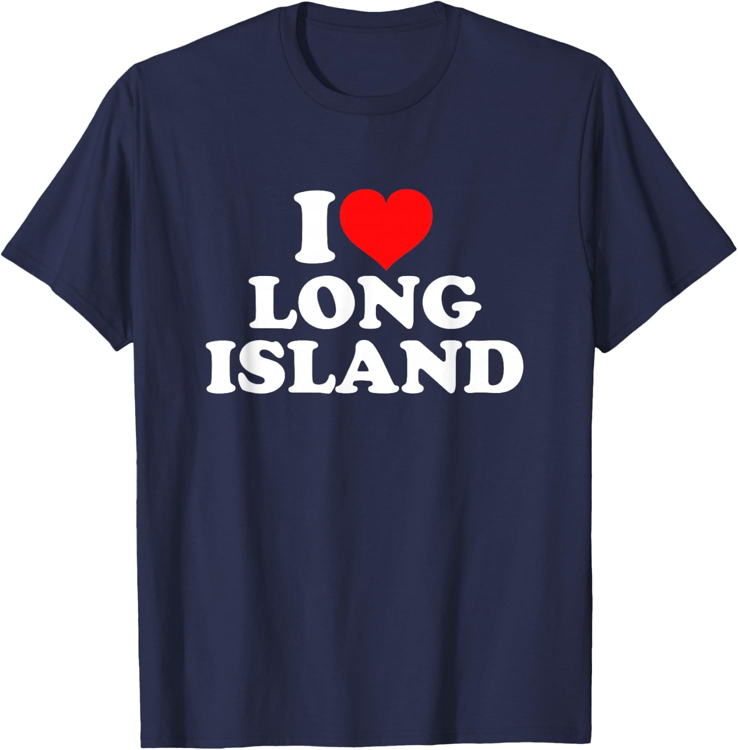I Love Long Island T-Shirt - T-Shirt | Navy
