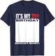 It's My 21st Birthday 21 Years Old Birthday Party Sign My T-Shirt - T-Shirt | Navy