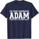 Adam Personal Name Funny Adam , black T-Shirt - T-Shirt | Navy