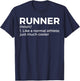 Running Definition Funny Runner T-Shirt - T-Shirt | Navy