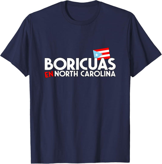 Boricuas en NC Logo T-Shirt - T-Shirt | Navy