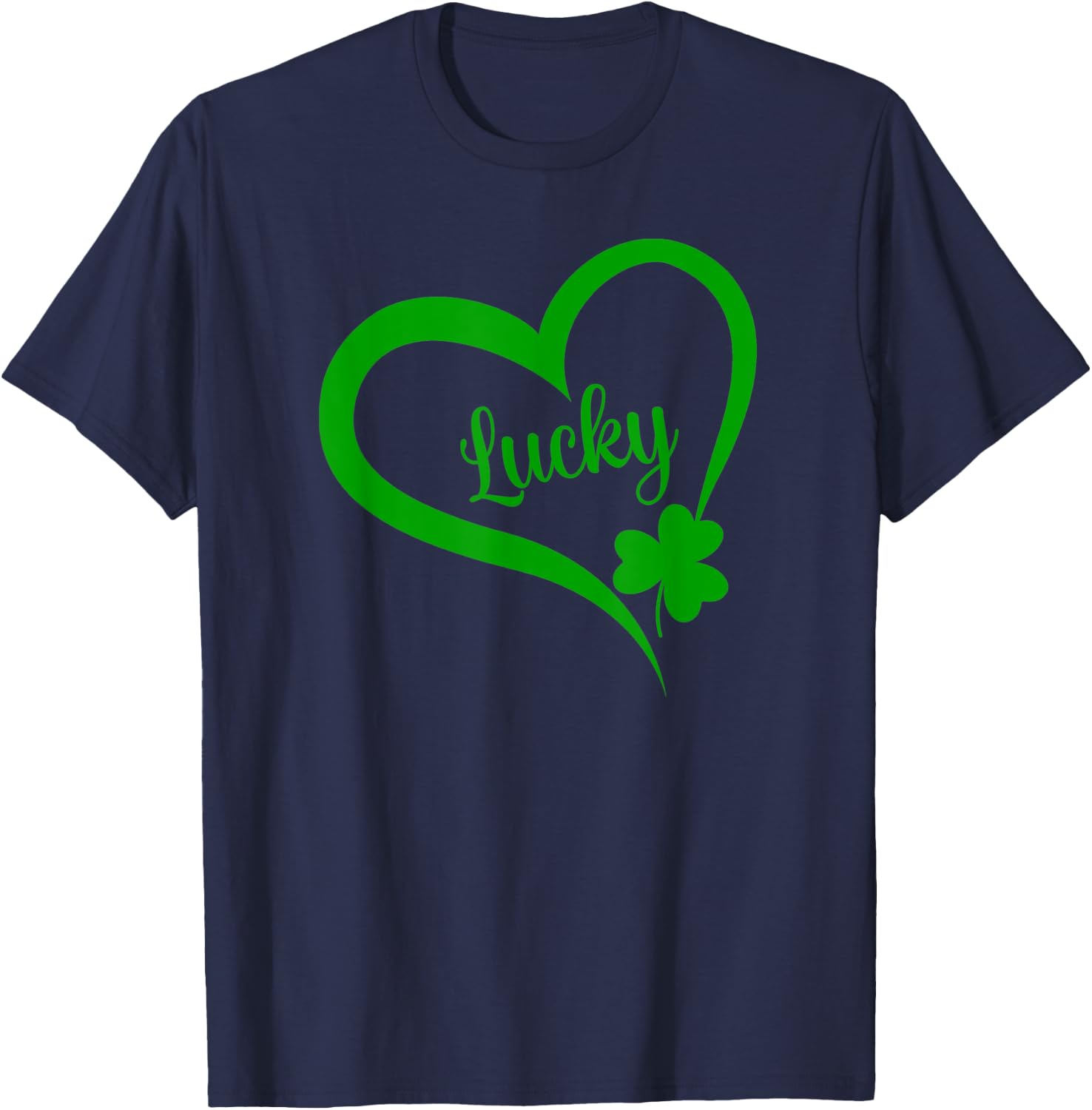 St Patricks Day LUCKY Women LUCKY T-Shirt - T-Shirt | Navy