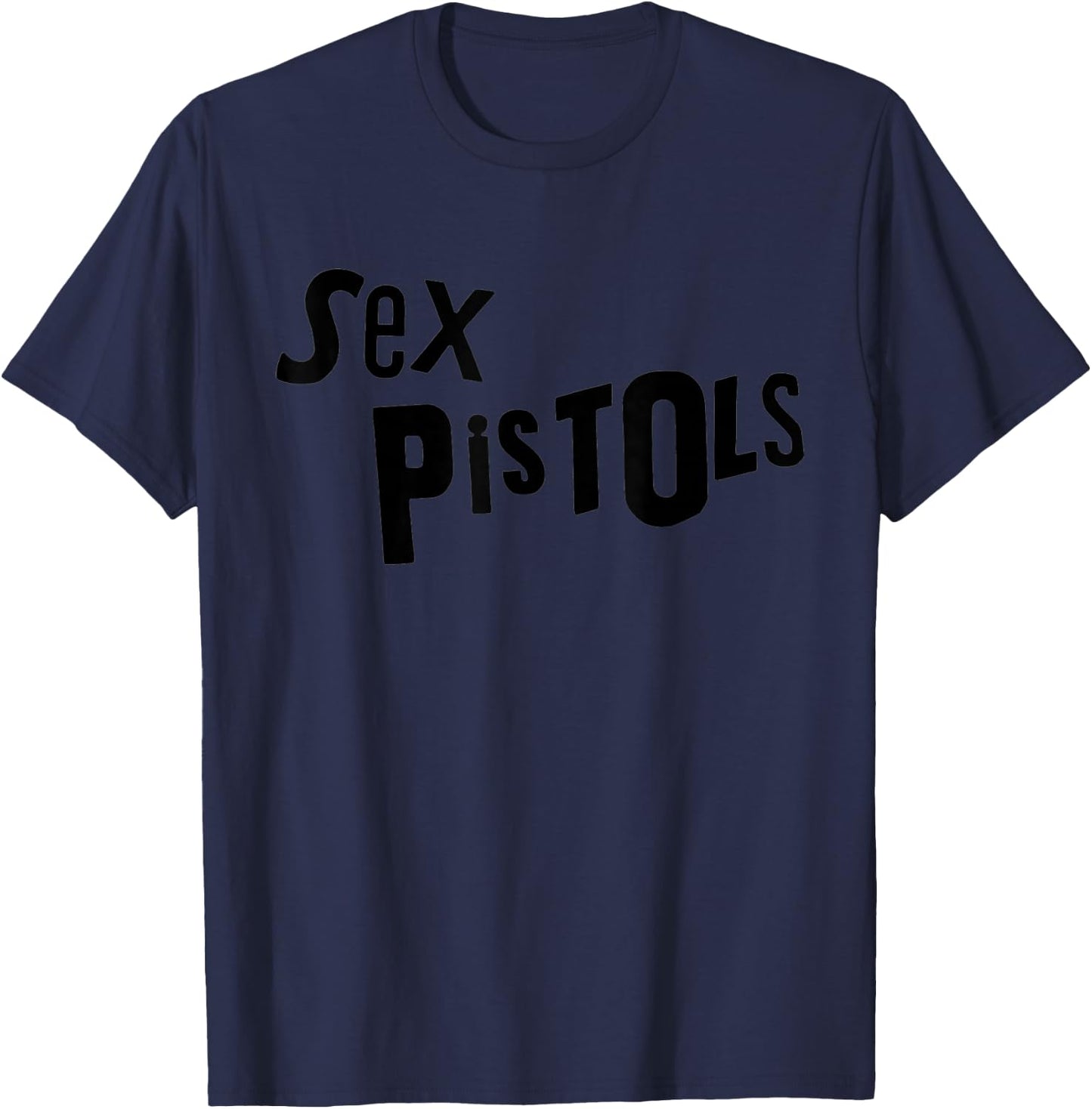 Sex Pistols Official Black Logo T-Shirt - T-Shirt | Navy
