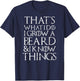 Funny beard T Shirt Cool I grow facial hair man men gift T-Shirt - T-Shirt | Navy