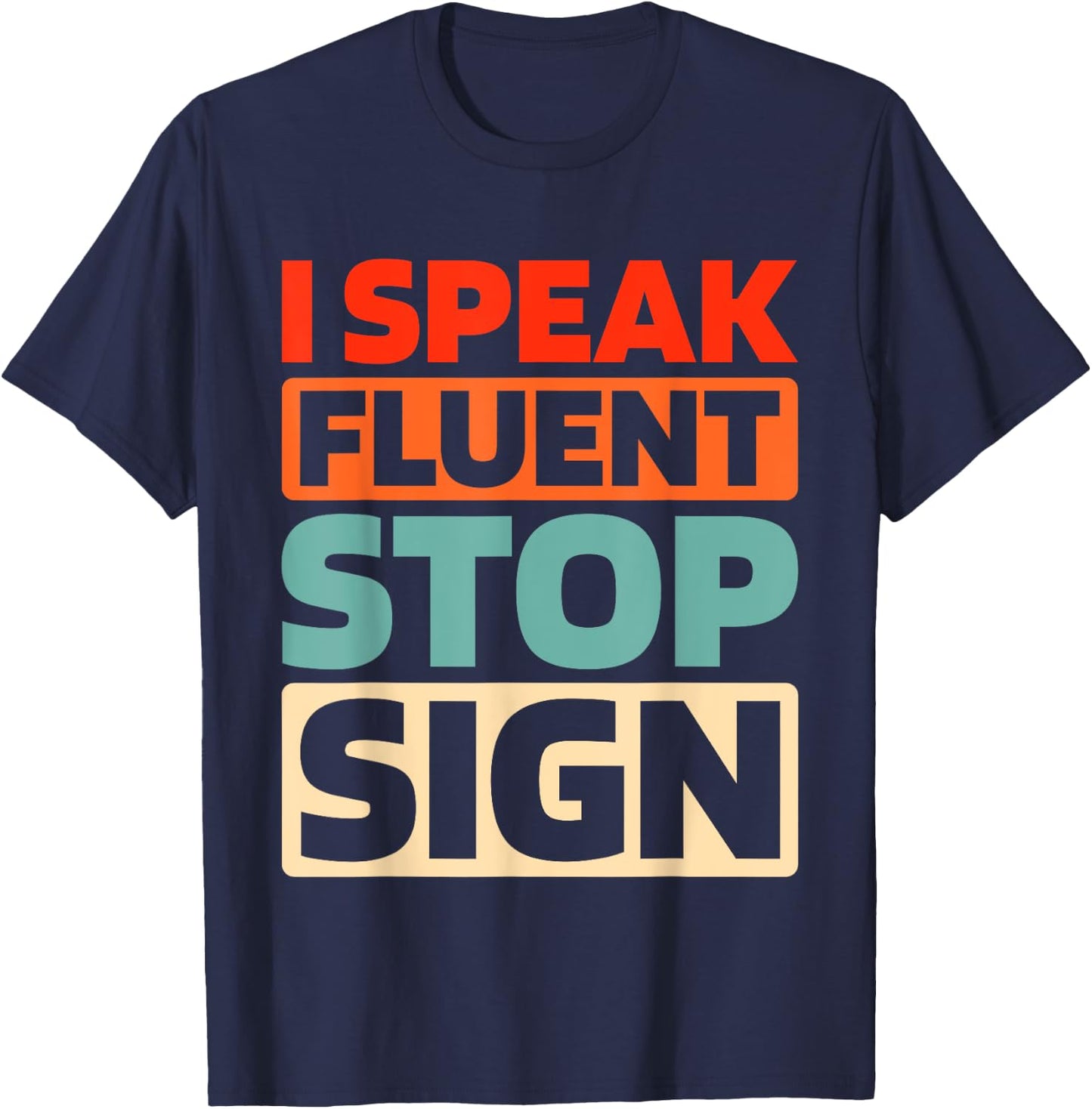 Retro Traffic Control - Pedestrian Vintage Crossing Guard T-Shirt - T-Shirt | Navy