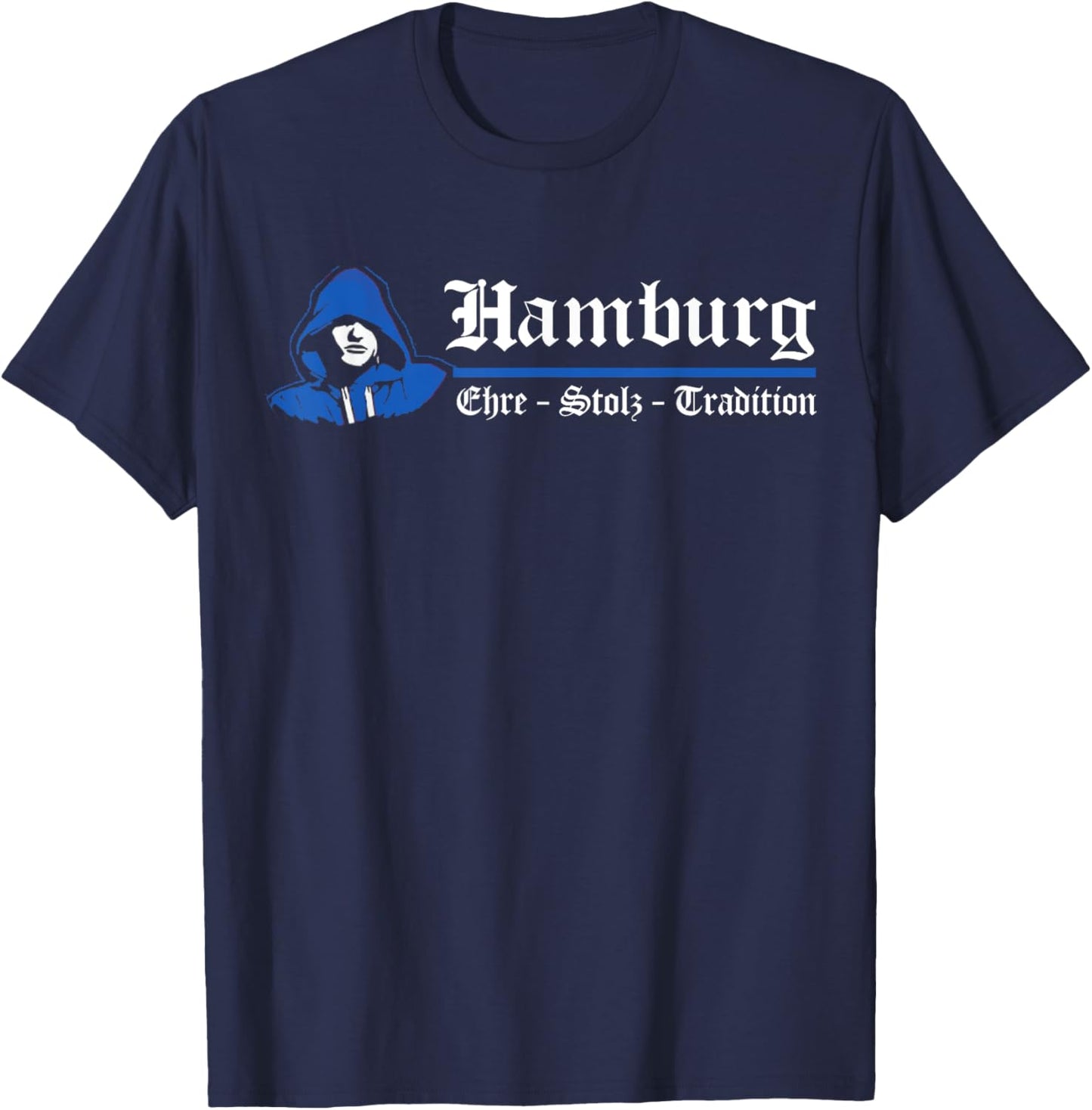 Hamburg North German Low German Moin Hamburch Souvenir T-Shirt - T-Shirt | Navy