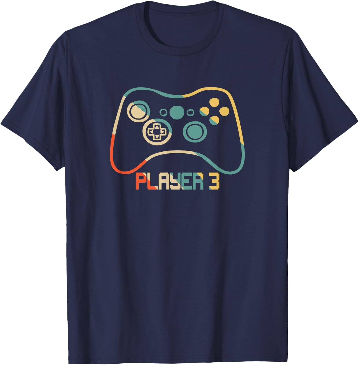 Matching Gamer for Dad, Mom & kids Player 1,2,3 T-Shirt - T-Shirt | Navy