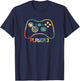 Matching Gamer for Dad, Mom & kids Player 1,2,3 T-Shirt - T-Shirt | Navy
