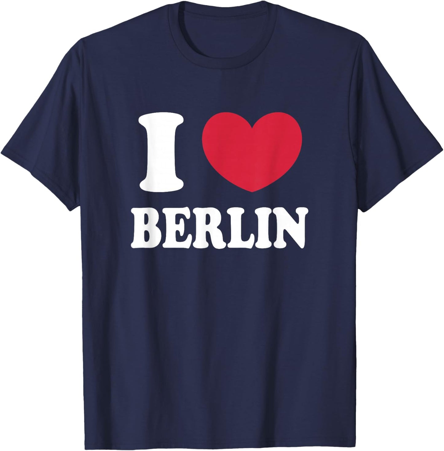 I Love Berlin , Black, S T-Shirt - T-Shirt | Navy